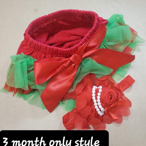 Baby Christmas Bloomers Set🎄 NEW! - Picture 3 of 6